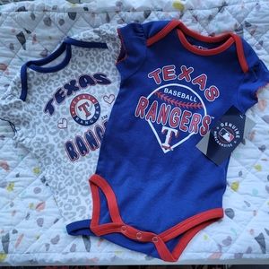 NWT Texas Rangers Onesies size 6-9 months